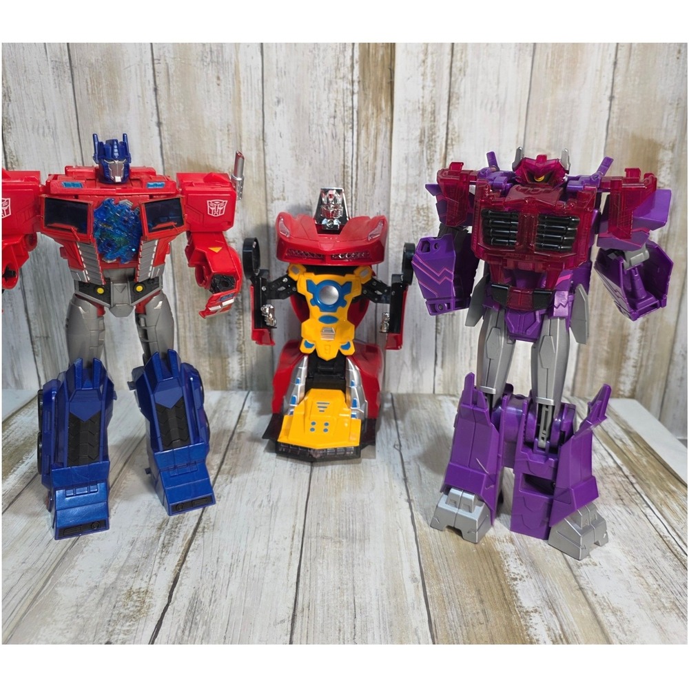 Transformers Optimus Prime Nemesis Prime Action Figure Lot 3pc Set Transforming
